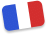petit drapeau français avec bords arrondis